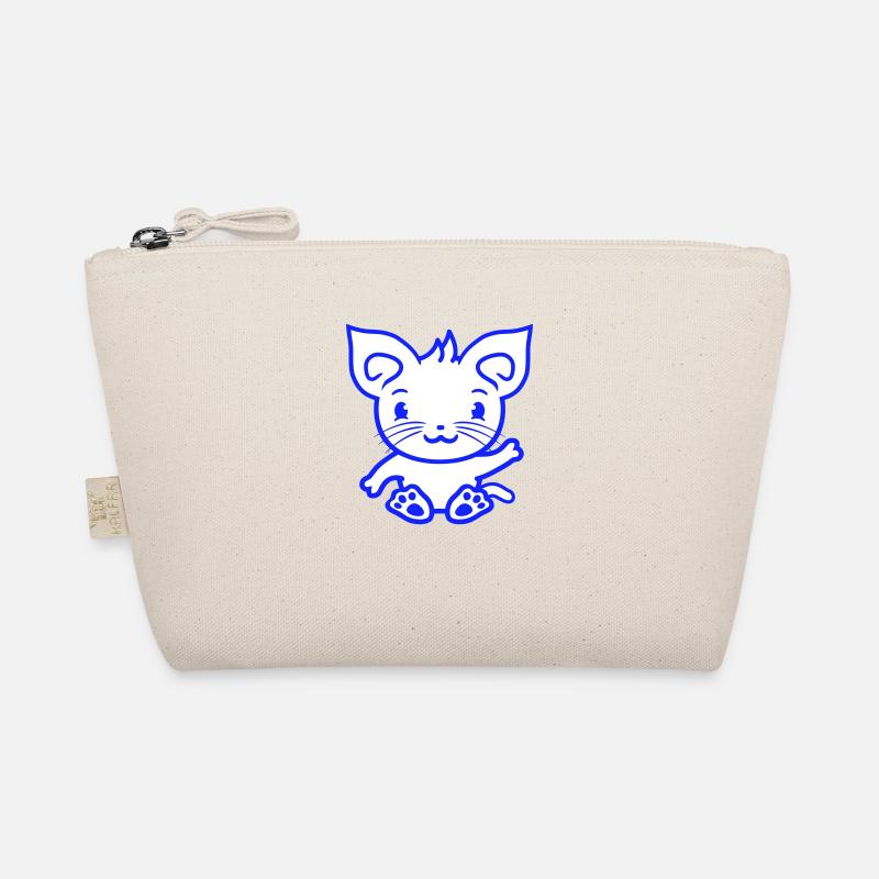 chat mignon agitant heureux souriant chaton amusant Trousse biologique