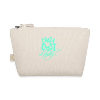 Chat fou Dame Texte Folle Femme Chats Amour - Trousse biologique - nature - Devant