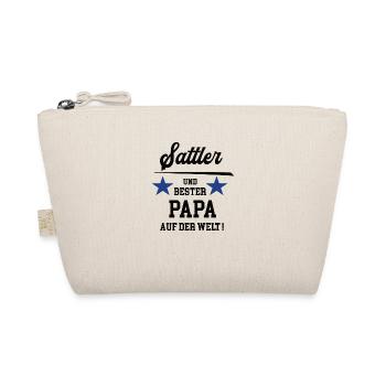 Sattler Bester Papa Sattlerei Autosattler - Bio-Täschchen - Natur - Vorne