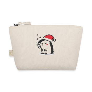 Capybara Weihnachten - Bio-Täschchen - Natur - Vorne