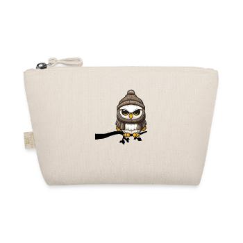 Winter Owl Branch - Organic Pouch - nature - Front