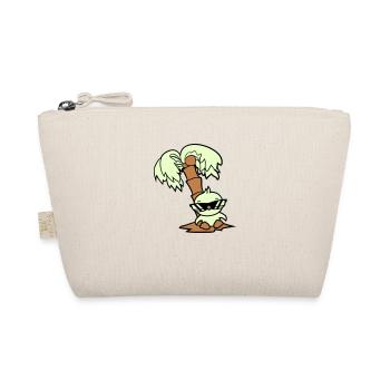 canard petit oiseau mignon lunettes de soleil drôle palmier - Trousse biologique - nature - Devant