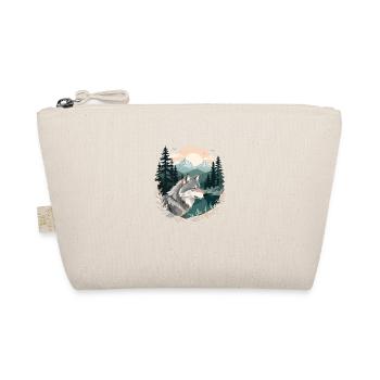 Wolf Tier Tier Natur Im Freien Aquarell - Bio-Täschchen - Natur - Vorne