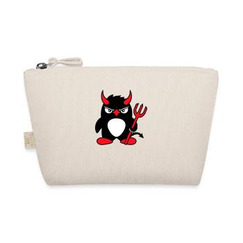 Pingouin Cornes de diable Trident Enfer Mal Satan - Trousse biologique - nature - Devant