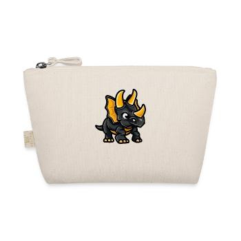 Dinosaur triceratops Comic - Organic Pouch - nature - Front