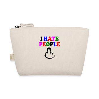 I hate people - Bio-Täschchen - Natur - Vorne