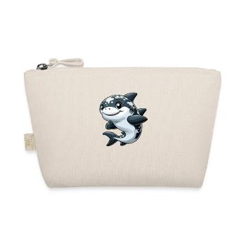 Happy shark - Organic Pouch - nature - Front