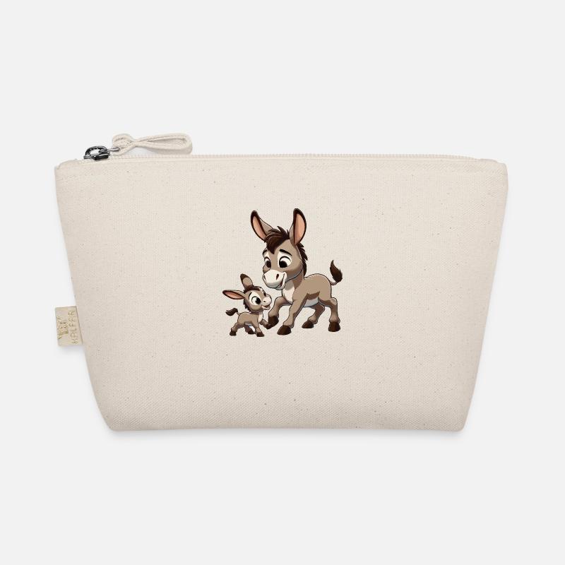Mère âne avec enfant gris Trousse biologique