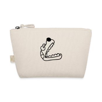 Dog Big Mouth Snout Hunger Looking Up - Organic Pouch - nature - Front