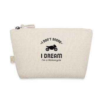 I don't snore that I'm a motorcycle - Organic Pouch - nature - Front
