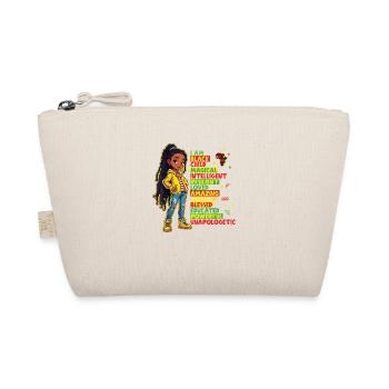 I Am Black Child History Month African American - Organic Pouch - nature - Front