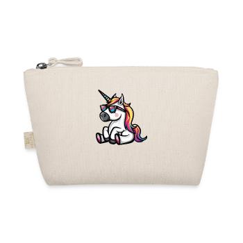 Einhorn Cool Tier - Bio-Täschchen - Natur - Vorne