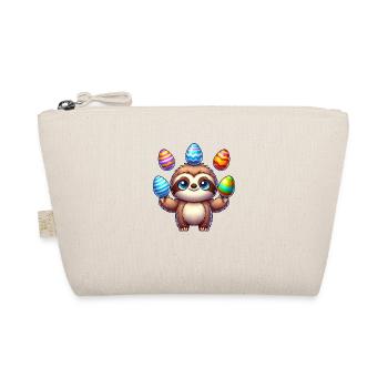 Easter Sloth Easter Egg Juggler Colorful Eggs - Organic Pouch - nature - Front