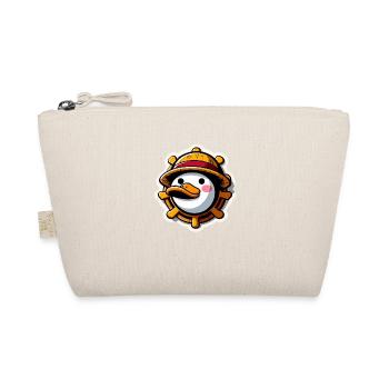Duck with Straw Hat - Organic Pouch - nature - Front
