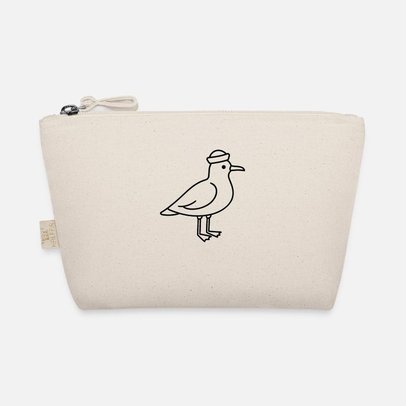 Möwe mit Mütze Bio-Täschchen