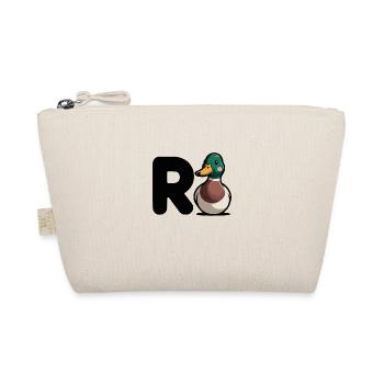 Funny Duck Shirt – Letters Cartoon Design - Organic Pouch - nature - Front