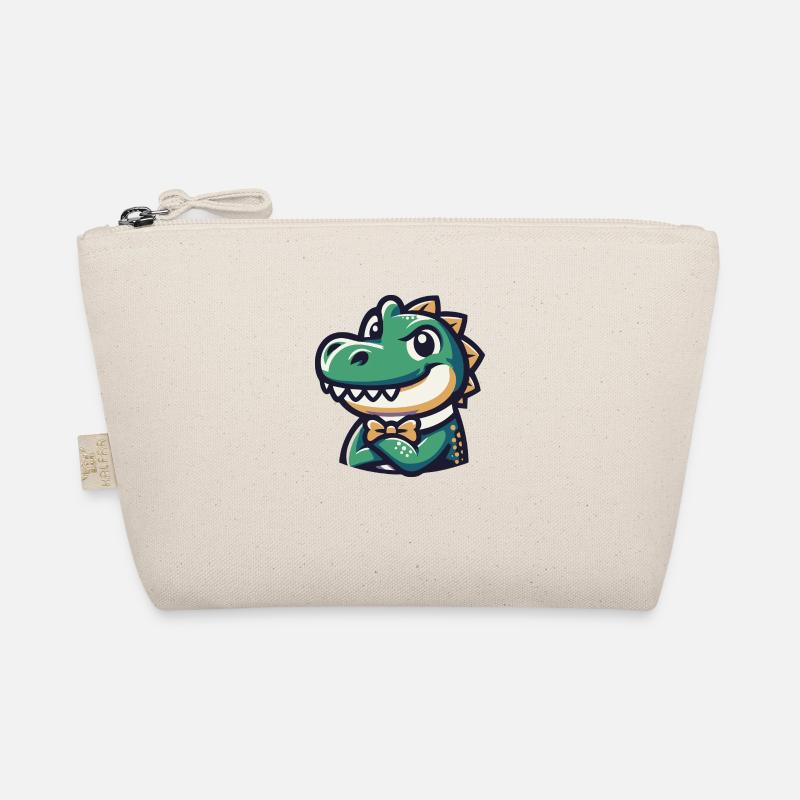 Crocodile in a bow tie Organic Pouch