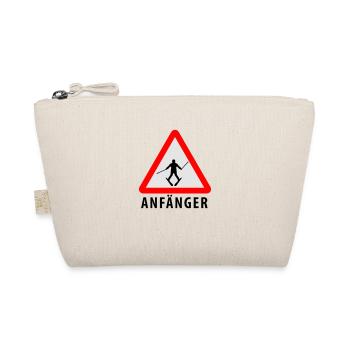 Ski Anfänger - Organic Pouch - nature - Front