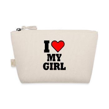 I love my girl - Bio-Täschchen - Natur - Vorne