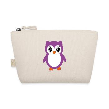 süßes kawaii Eulen T-shirt Geschenk Weihnachten - Bio-Täschchen - Natur - Vorne