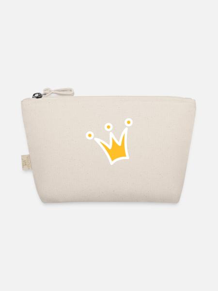 Crown Crown Princess Crown Princess Prince - Organic Pouch - nature - Front