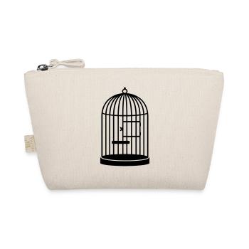 Leerer Käfig / empty cage (closed, 1c) - Organic Pouch - nature - Front