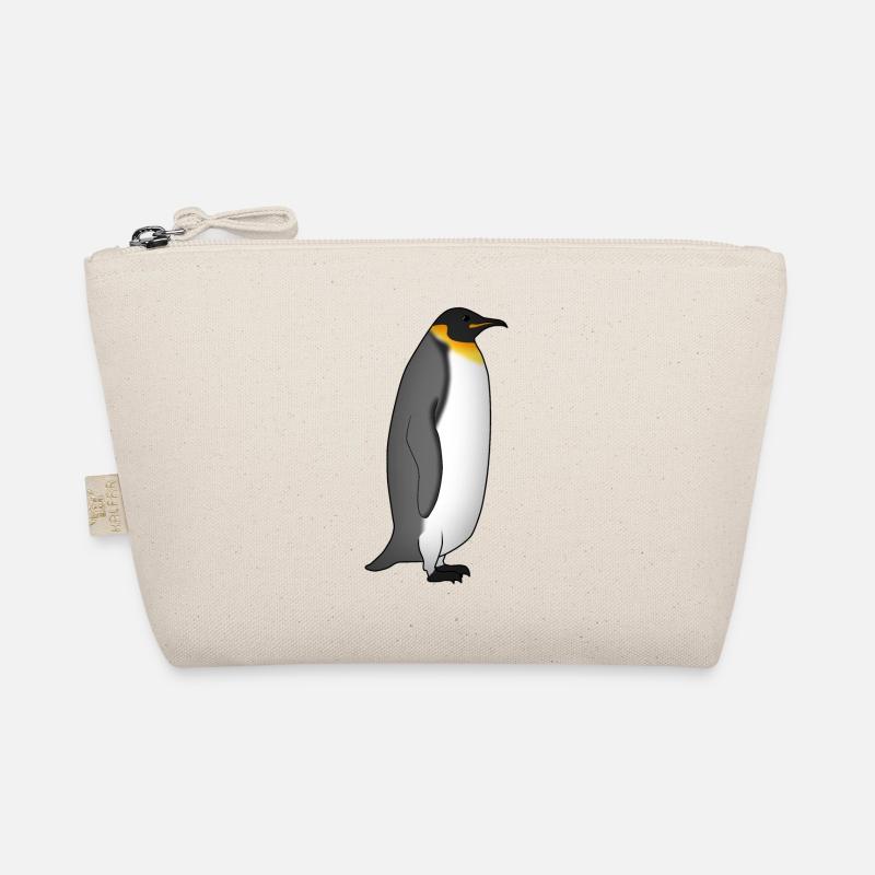 Kaiserpinguin steht - Bio-Täschchen - Natur