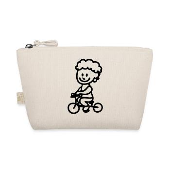 Child bike - line - Organic Pouch - nature - Front