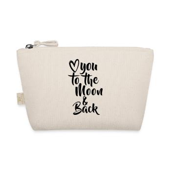 LOVE YOU TO THE MOON AND BACK - Bio-Täschchen - Natur - Vorne