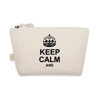 Keep Calm and write your text - Organic Pouch - nature - Front