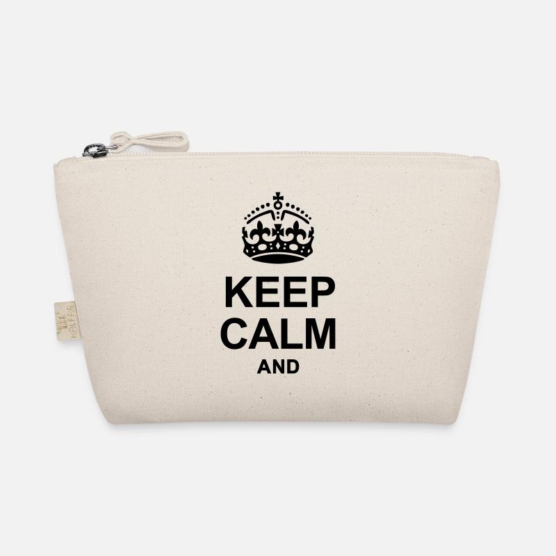 Keep Calm and write your text Organic Pouch