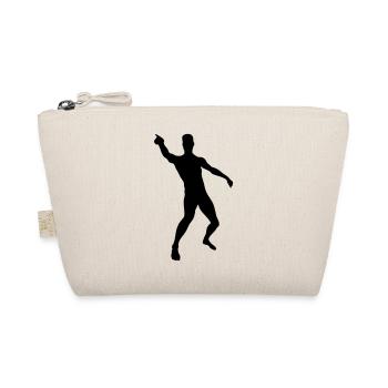 Man body Silhouette vector design - Organic Pouch - nature - Front