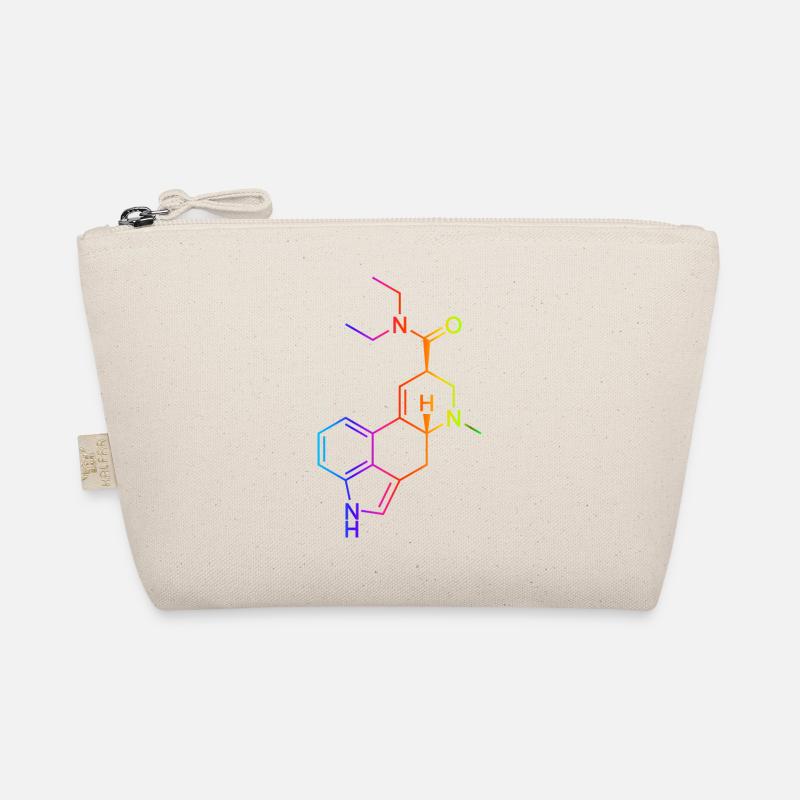 LSD Molecule Colored Organic Pouch