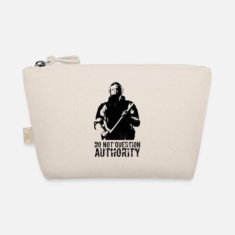 do not question authority - Bio-Täschchen - Natur