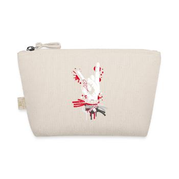 Metal and rock hand sign - Organic Pouch - nature - Front