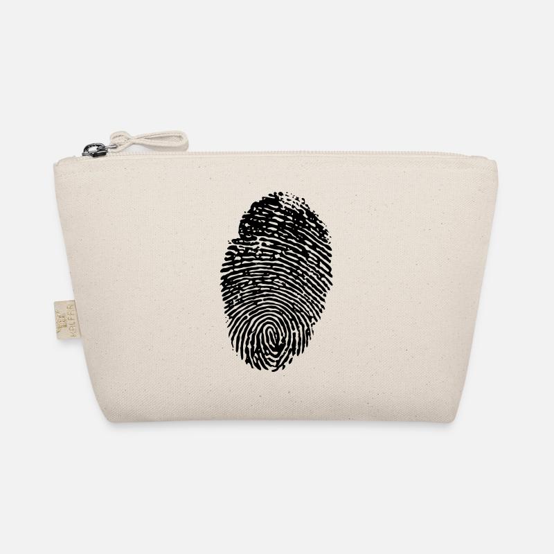 fingerprint plain invert Organic Pouch