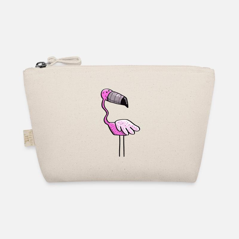 Flamingo Power - Vogel - Sommer - Pink - Bio-Täschchen - Natur