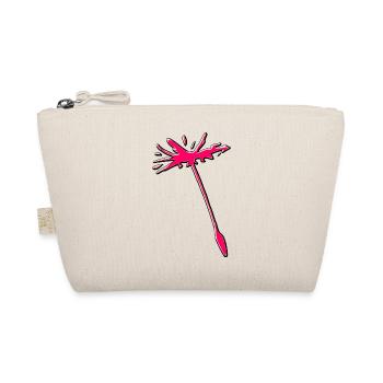Pink dandelion dandelion seeds abstract - Organic Pouch - nature - Front