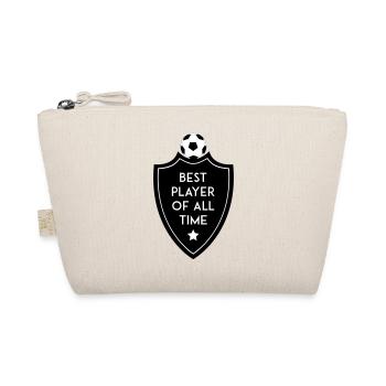 BEST PLAYER OF ALL TIME SHIELD SOCCER - Organic Pouch - nature - Front