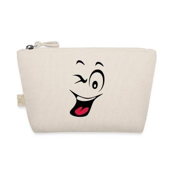 smiley rieur humeur1 - Trousse biologique - nature - Devant