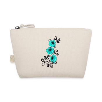 Azure flower tendrils - Organic Pouch - nature - Front