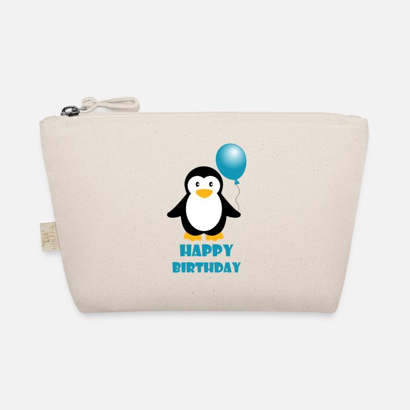 Happy Birthday Pinguin Geschenk Geburtstag Bio-Täschchen