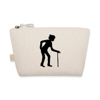 female stock hat go back grandpa grandmother a - Organic Pouch - nature - Front