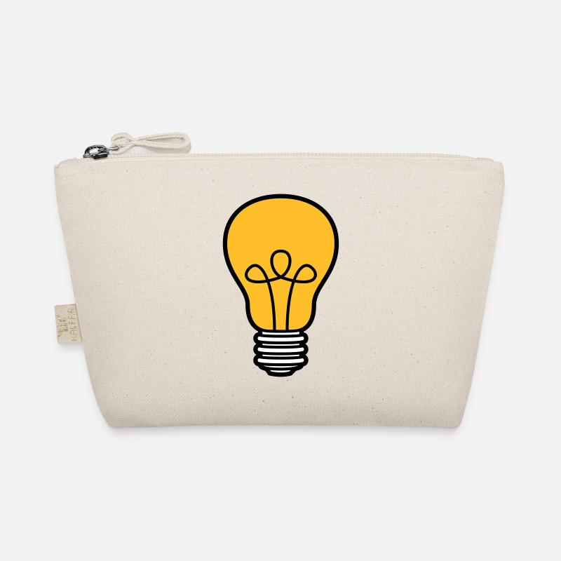 bulb light electricity idea smart thinking loes Organic Pouch