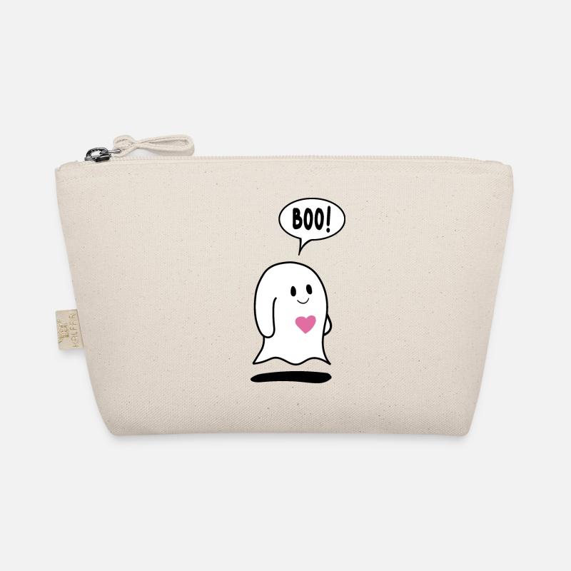 Little Ghost Ghost with Heart Organic Pouch