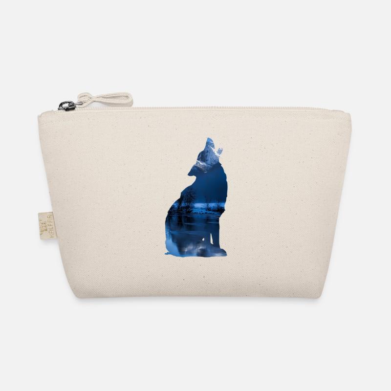 Wolf - Bio-Täschchen - Natur