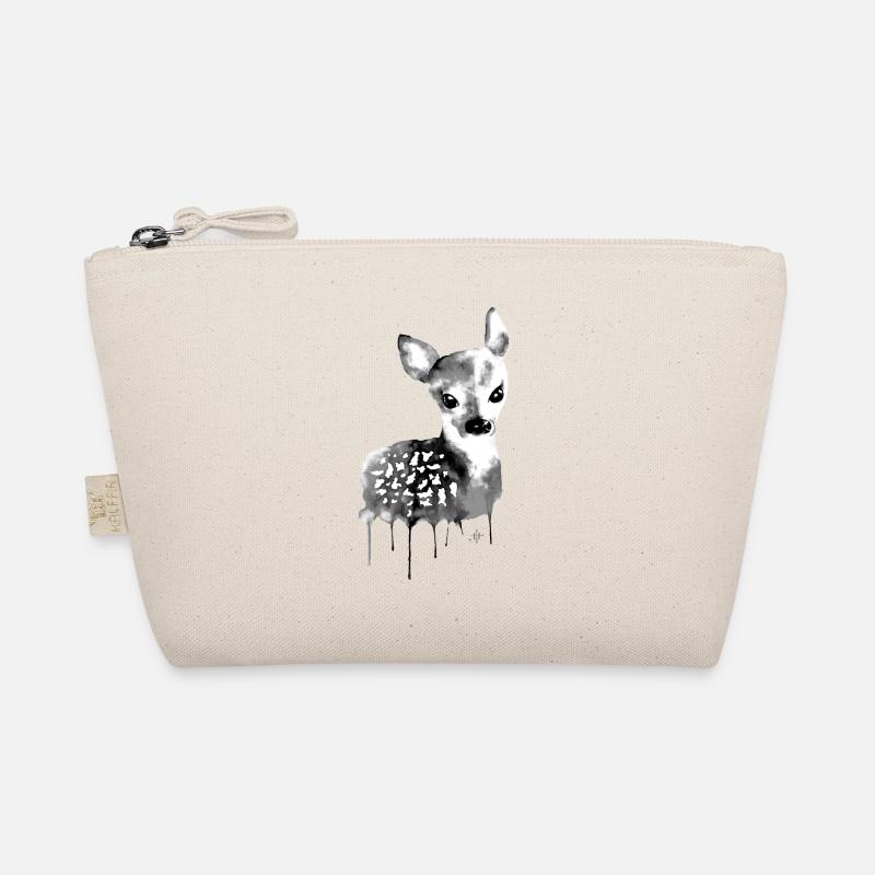 Deer Black & White Organic Pouch