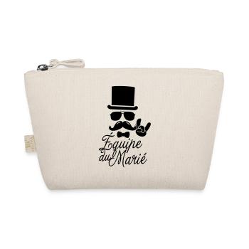 vintage moustache equipe du marié soirée hipster - Trousse biologique - nature - Devant
