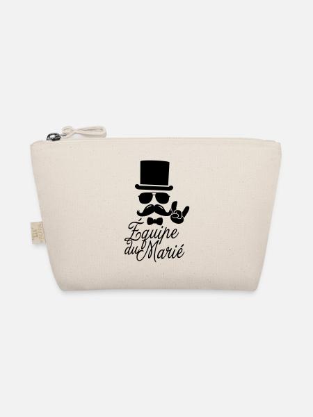 vintage moustache equipe du marié soirée hipster - Trousse biologique - nature