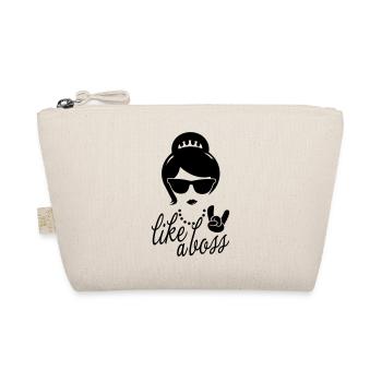 Like a i love strong hipster female boss woman mom - Trousse biologique - nature - Devant